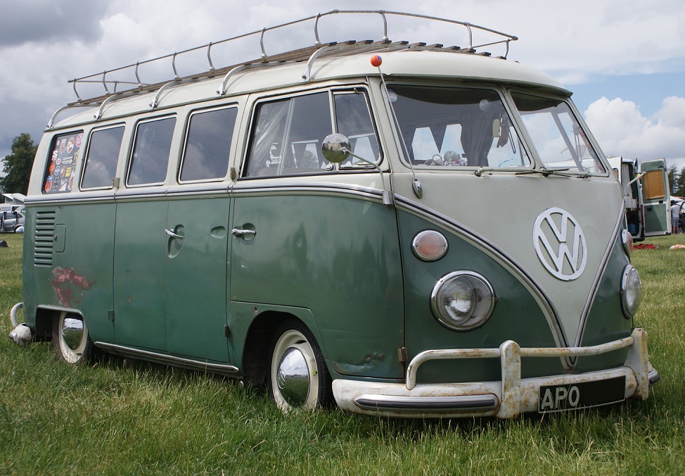 Green Volkswagen Campervan